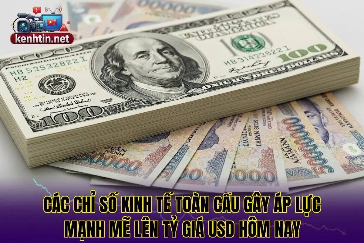 Các chỉ số kinh tế toàn cầu gây áp lực mạnh mẽ lên tỷ giá USD hôm nay