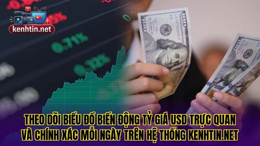 Theo dõi biểu đồ biến động tỷ giá USD trực quan và chính xác mỗi ngày trên hệ thống Kenhtin.net