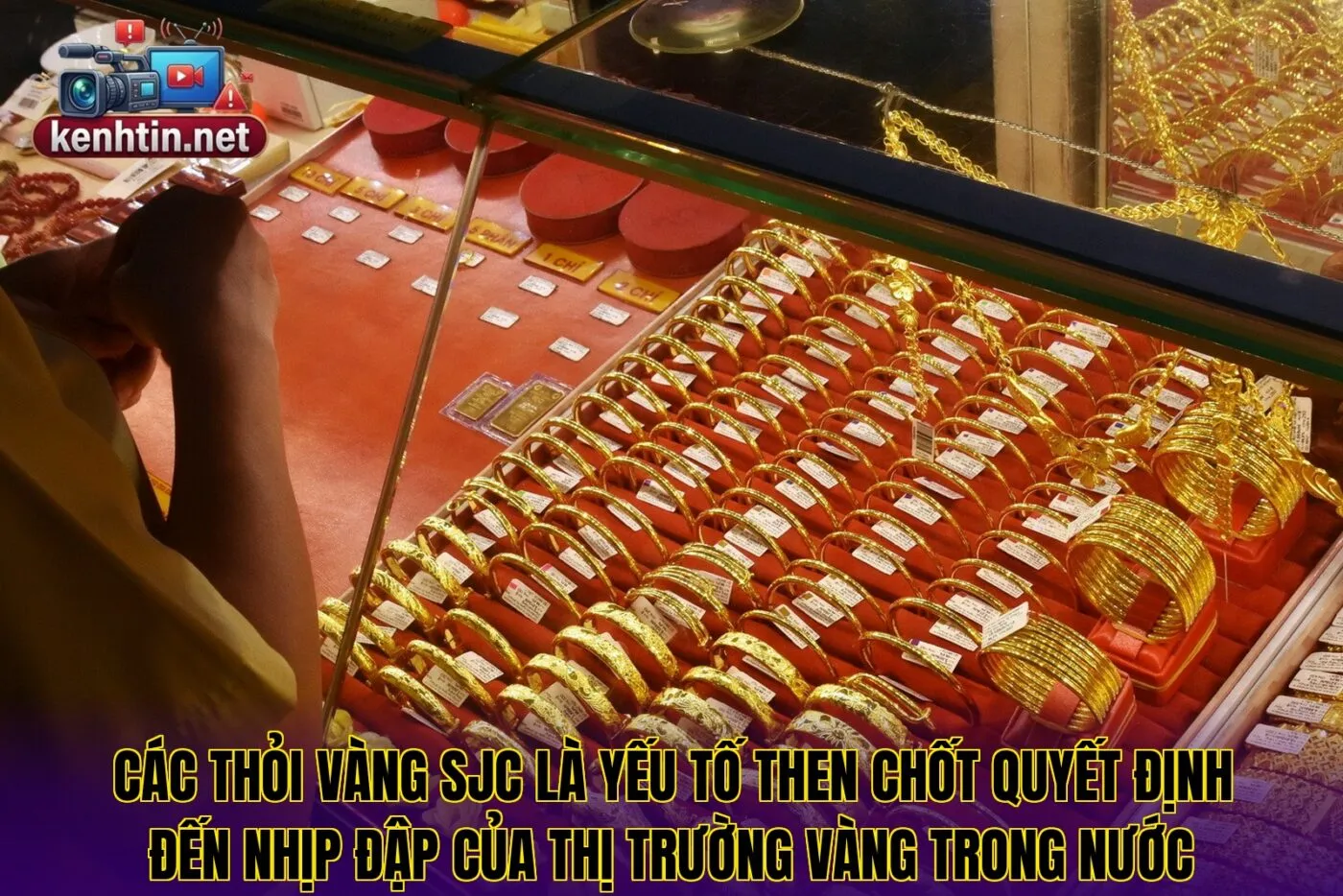 Các thỏi vàng SJC là yếu tố then chốt quyết định đến nhịp đập của thị trường vàng trong nước