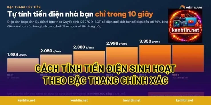Cách Tính Tiền Điện Sinh Hoạt Theo Bậc Thang Chính Xác